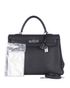 Kelly 35 in Togo Black, other view